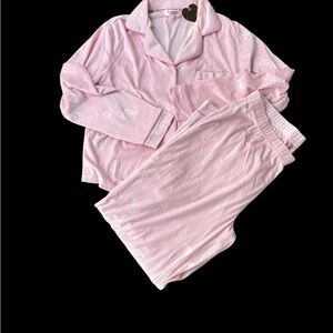 Juicy Couture Pale Pink Embossed Logo Pajama Set